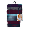 Purple-Grey-Raspberry - Back - Tom Franks Mens Striped Trunks Underwear (3 Pack)