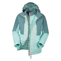 Teal - Pack Shot - Mountain Warehouse Childrens-Kids Ravine 3 in 1 Waterproof Jacket