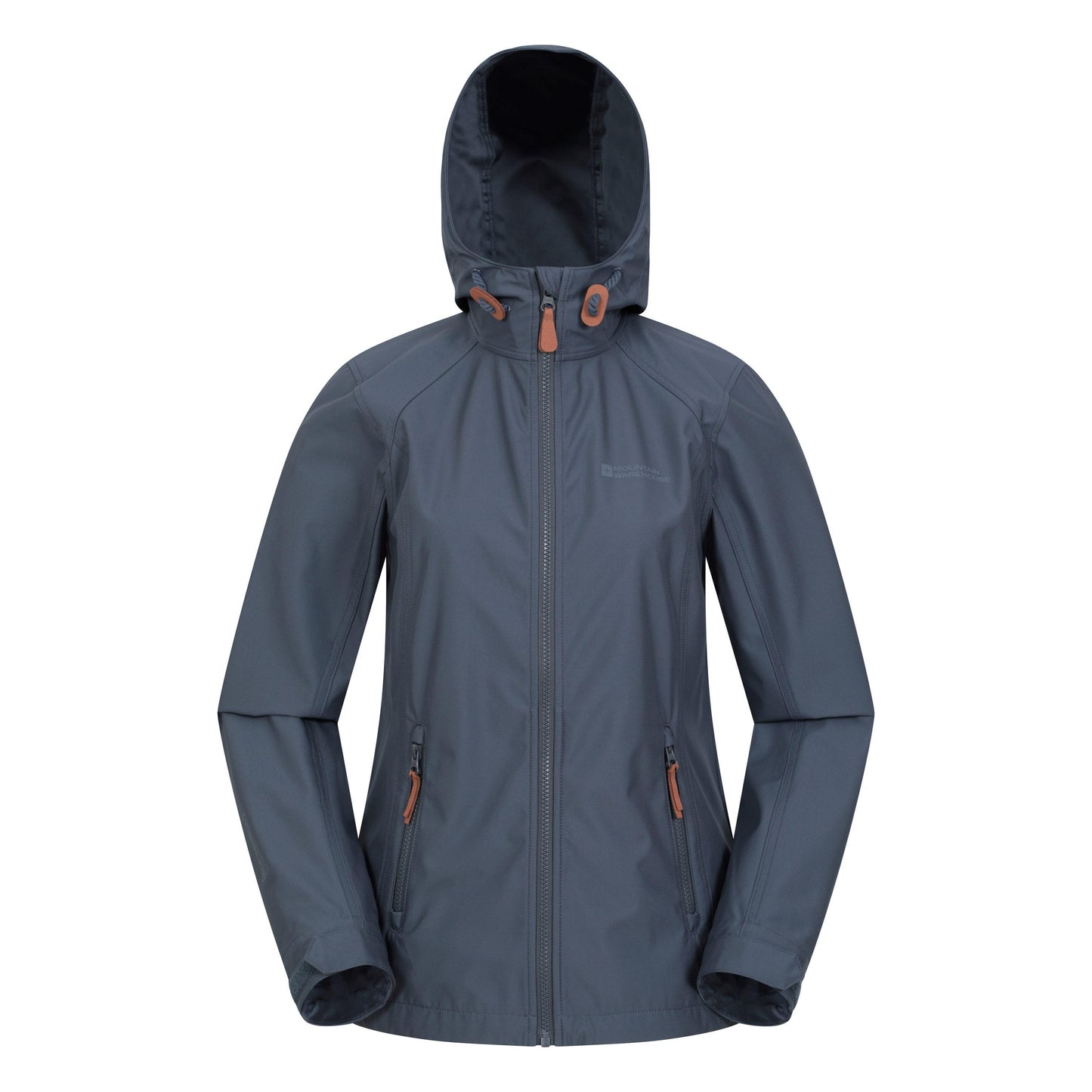 Charcoal - Front - Mountain Warehouse Womens-Ladies Iona Soft Shell Jacket