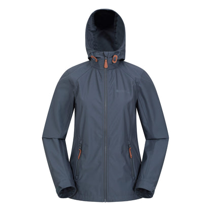 Charcoal - Front - Mountain Warehouse Womens-Ladies Iona Soft Shell Jacket