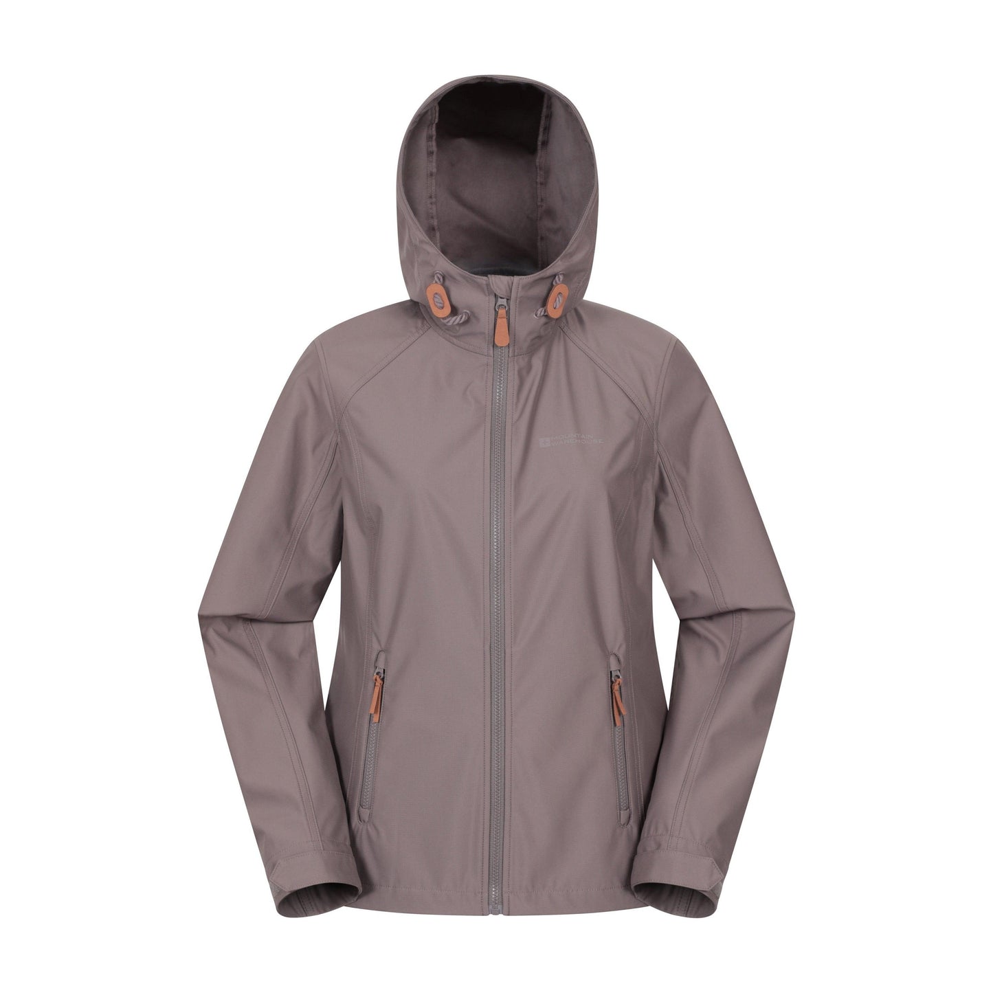 Taupe - Front - Mountain Warehouse Womens-Ladies Iona Soft Shell Jacket