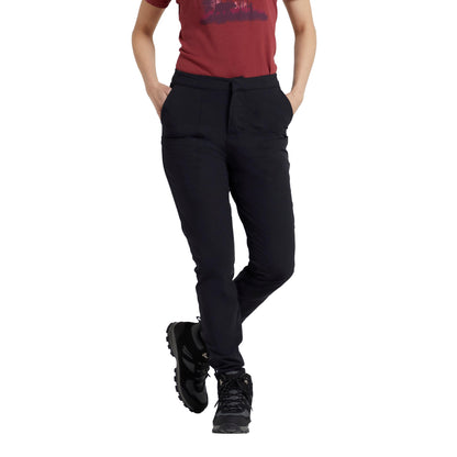 Black - Pack Shot - Mountain Warehouse Womens-Ladies Kesugi Stretch Slim Trousers