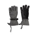 Grey - Pack Shot - Mountain Warehouse Mens Lodge Ski Gloves