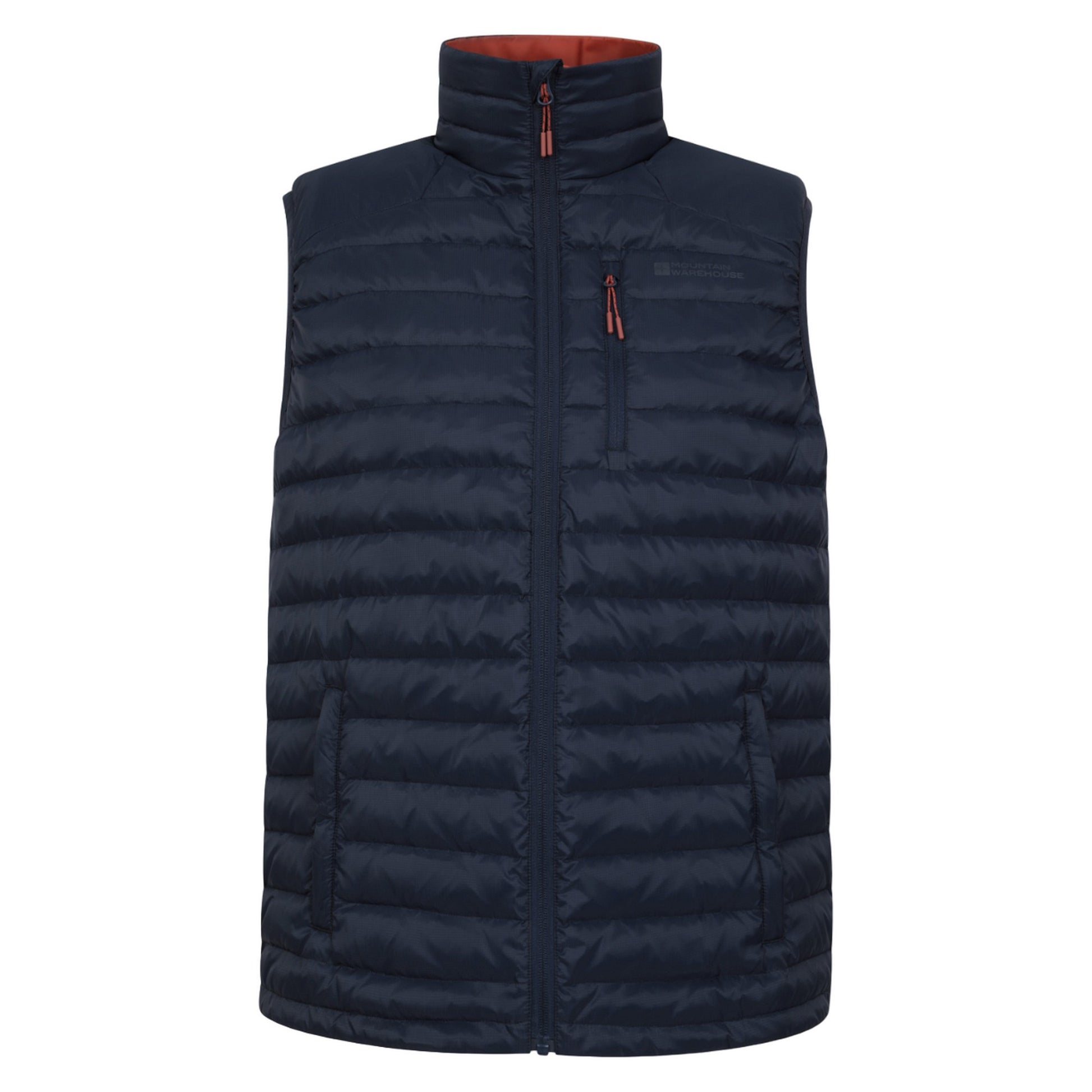 Navy - Front - Mountain Warehouse Mens Henry II Extreme Padded Gilet