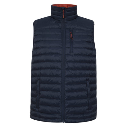 Navy - Front - Mountain Warehouse Mens Henry II Extreme Padded Gilet