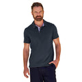 Navy - Side - Mountain Warehouse Mens Hasst II Organic Polo Shirt