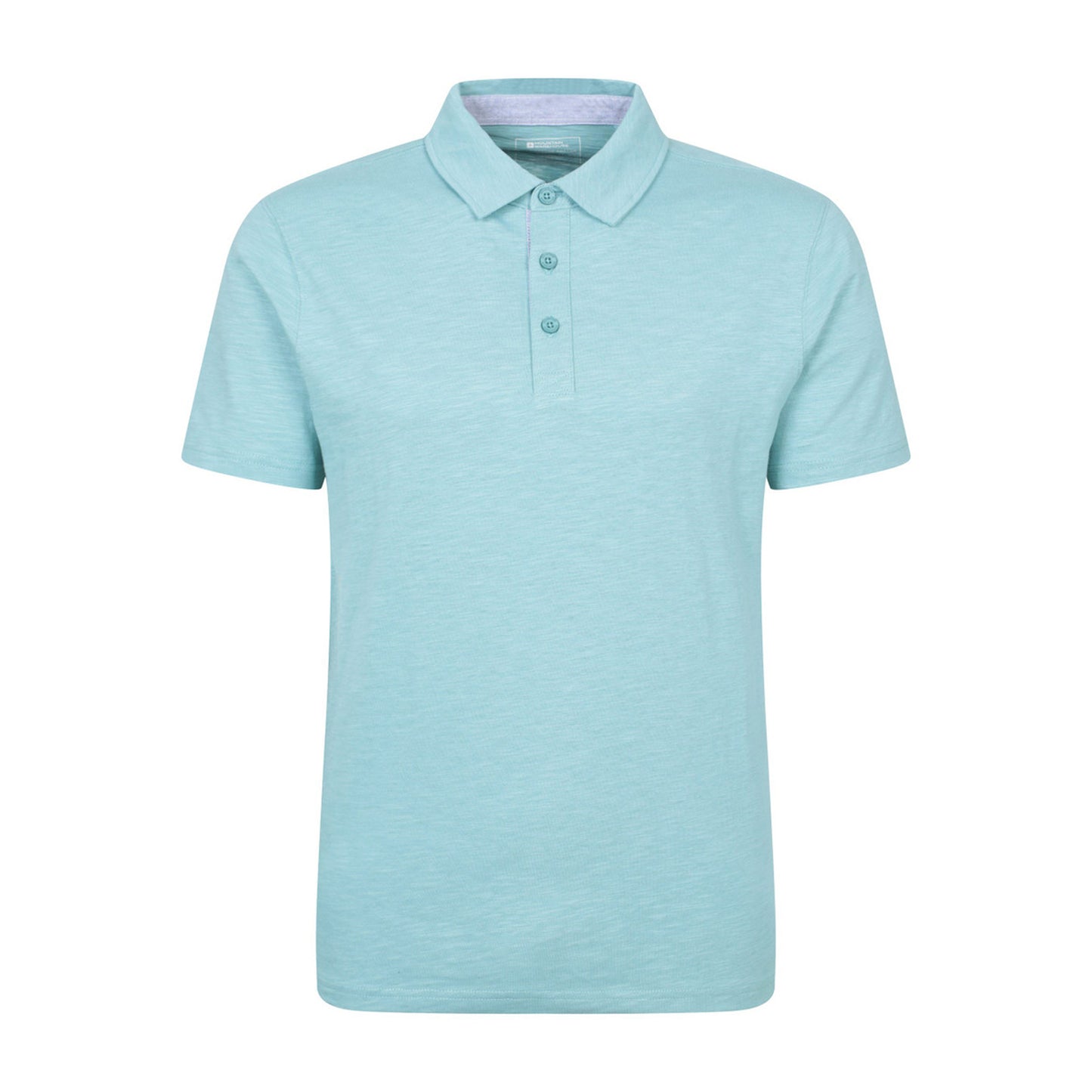 Turquoise - Front - Mountain Warehouse Mens Hasst II Organic Polo Shirt