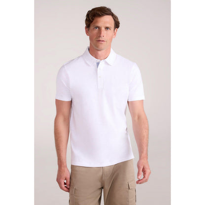 White - Front - Mountain Warehouse Mens Hasst II Organic Polo Shirt