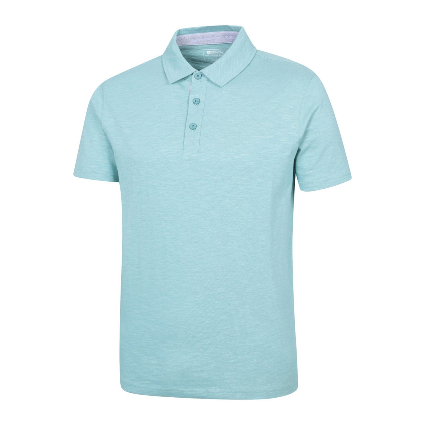 Turquoise - Lifestyle - Mountain Warehouse Mens Hasst II Organic Polo Shirt