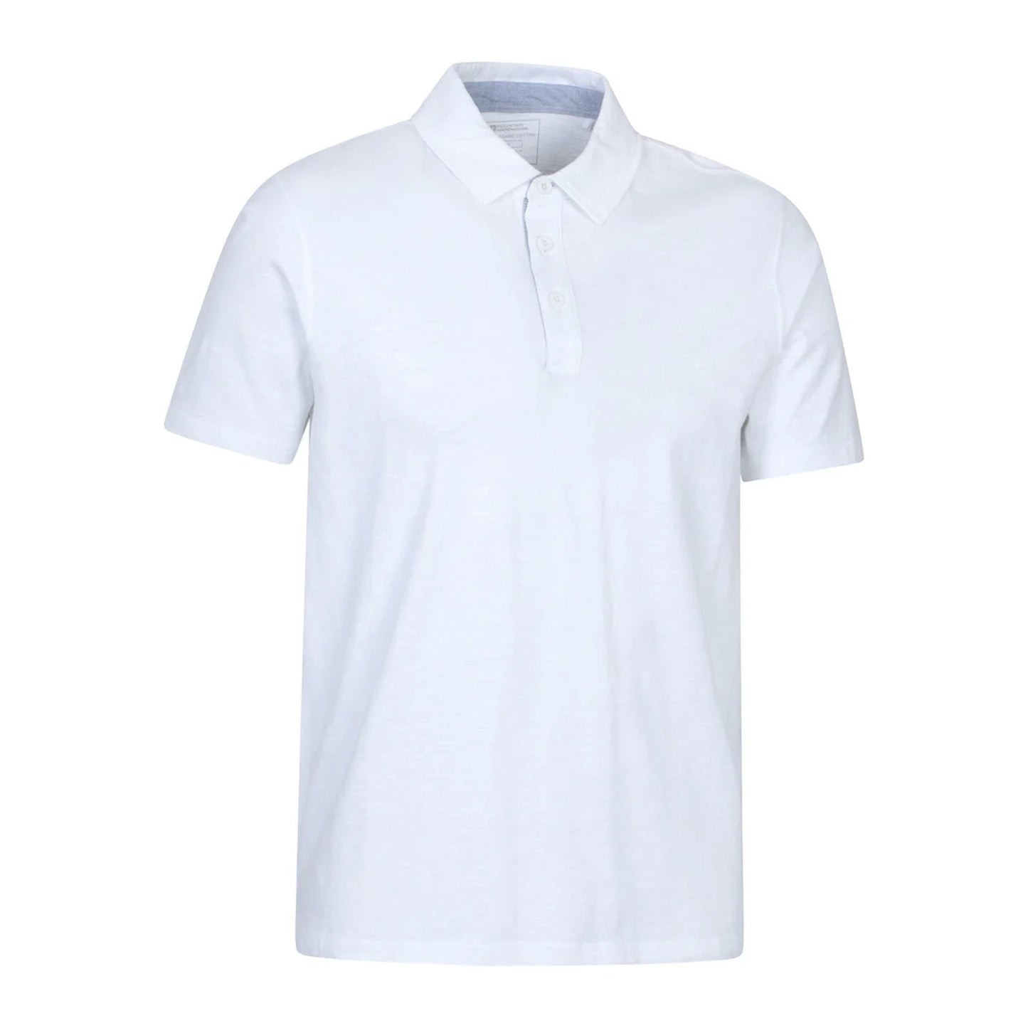 White - Side - Mountain Warehouse Mens Hasst II Organic Polo Shirt