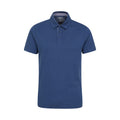 Blue - Front - Mountain Warehouse Mens Hasst II Organic Polo Shirt