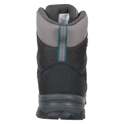 Grey - Back - Mountain Warehouse Mens Extreme Storm Suede Waterproof Walking Boots