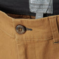 Tan - Close up - Mountain Warehouse Mens Woods Organic Cotton Chinos