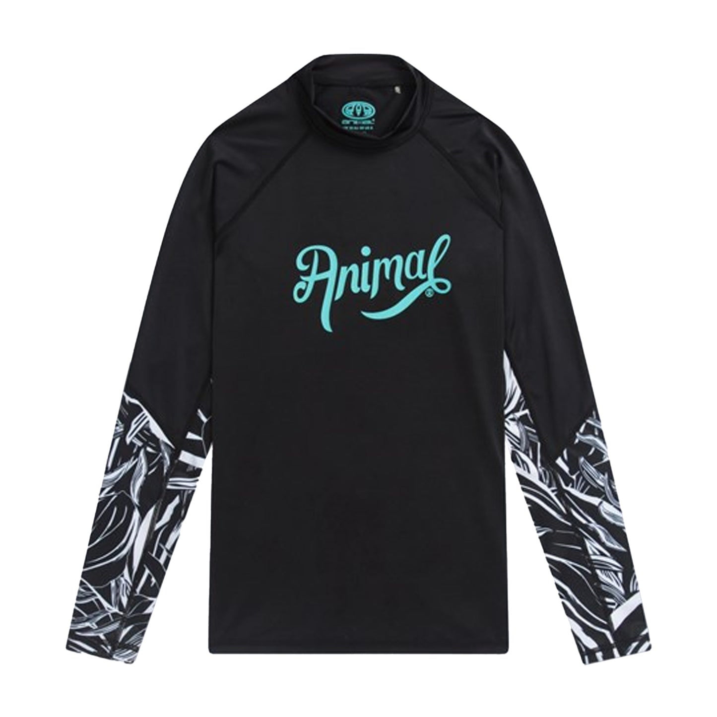 Jet Black - Front - Animal Womens-Ladies Lillie Printed Rash Guard