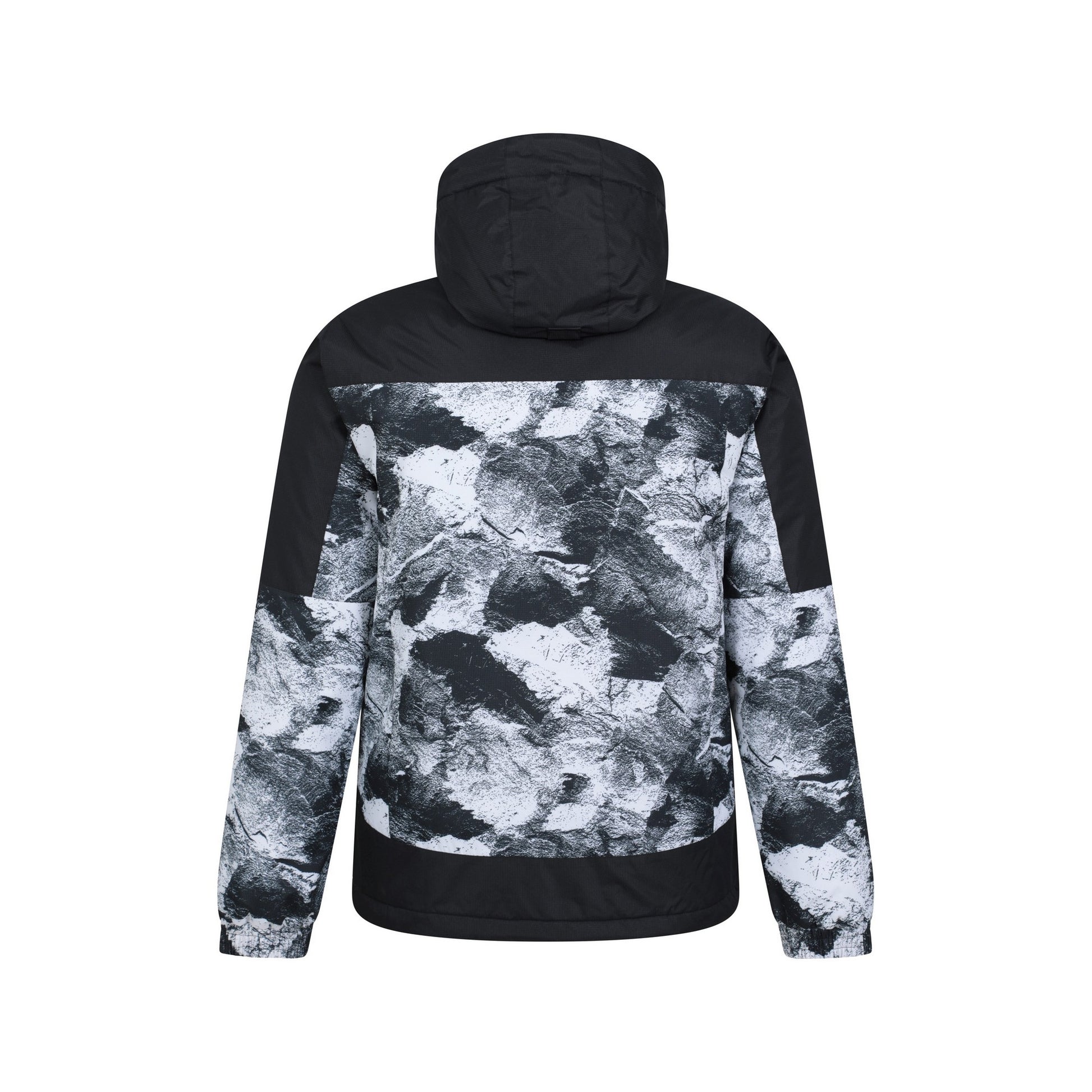 Mountain Warehouse Shadow Mens Printed Ski Jacket - Fleece Lined White Small