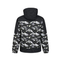 Charcoal-White - Back - Mountain Warehouse Mens Shadow II Printed Ski Jacket