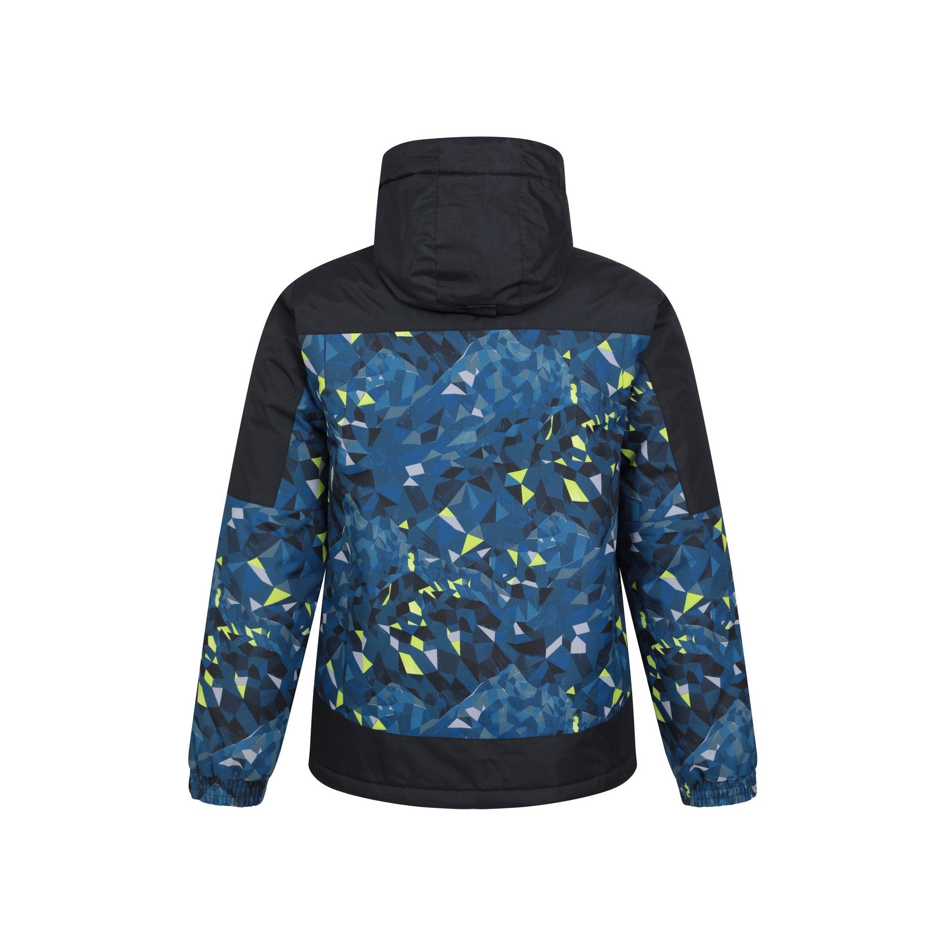 Dark Blue - Side - Mountain Warehouse Mens Shadow II Printed Ski Jacket