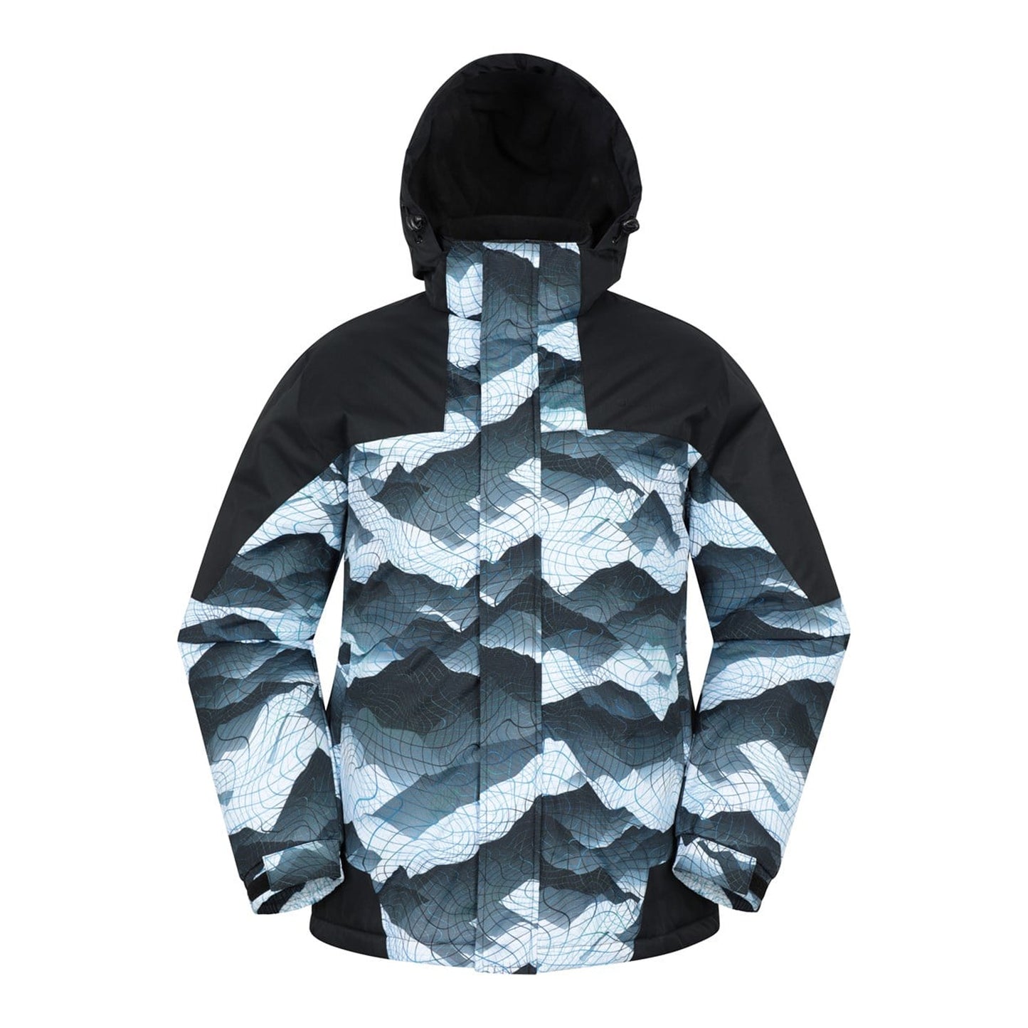Light Grey - Front - Mountain Warehouse Mens Shadow II Printed Ski Jacket