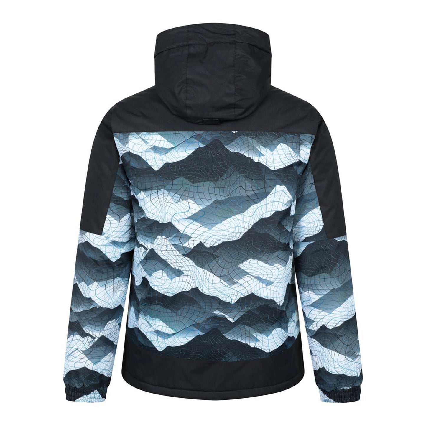 Light Grey - Side - Mountain Warehouse Mens Shadow II Printed Ski Jacket