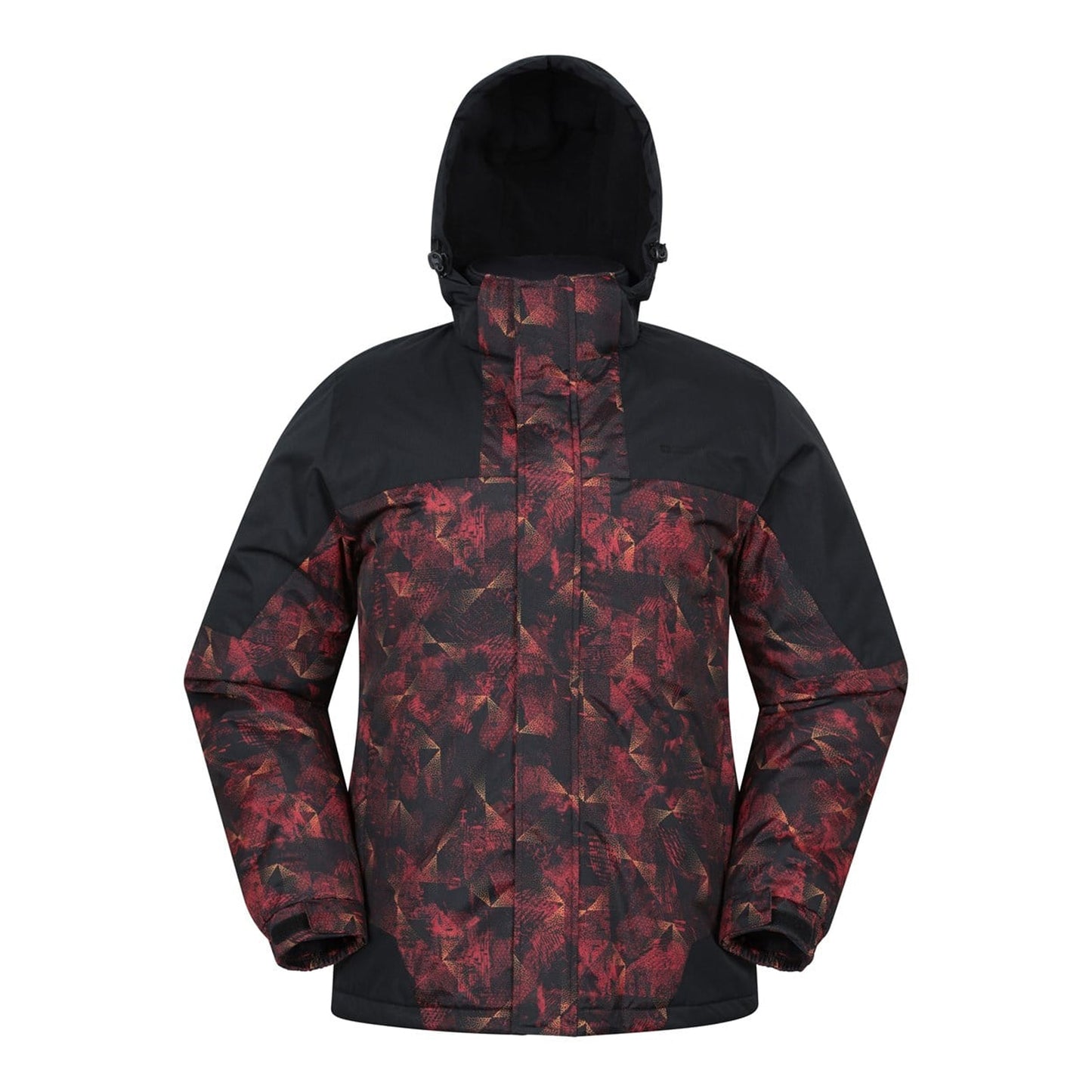 Bright Orange - Front - Mountain Warehouse Mens Shadow II Printed Ski Jacket