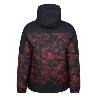 Bright Orange - Side - Mountain Warehouse Mens Shadow II Printed Ski Jacket