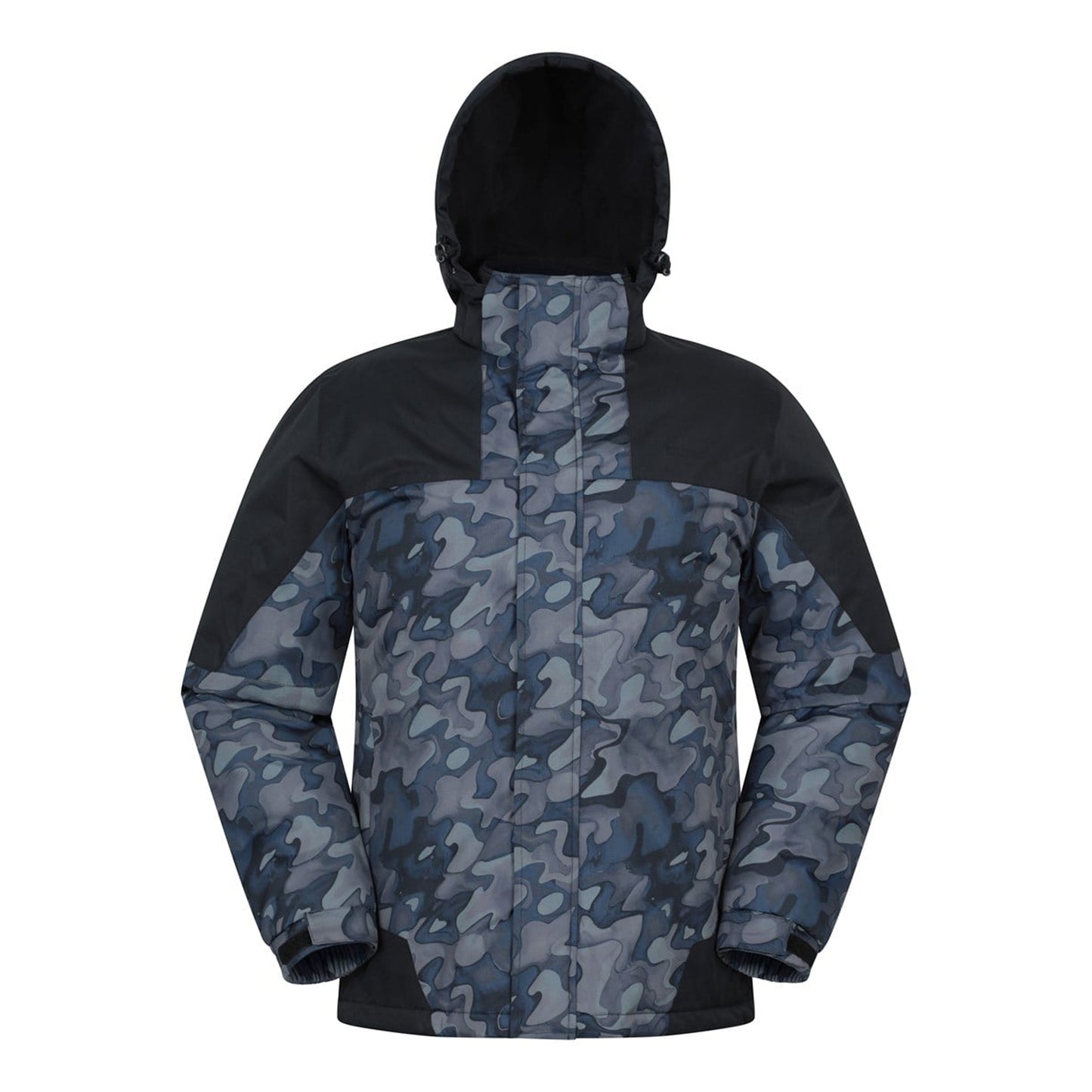 Brown - Front - Mountain Warehouse Mens Shadow II Printed Ski Jacket