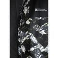 Charcoal-White - Close up - Mountain Warehouse Mens Shadow II Printed Ski Jacket