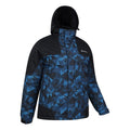 Blue-Black - Back - Mountain Warehouse Mens Shadow II Printed Ski Jacket