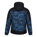 Blue-Black - Side - Mountain Warehouse Mens Shadow II Printed Ski Jacket