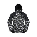 Charcoal-White - Front - Mountain Warehouse Mens Shadow II Printed Ski Jacket