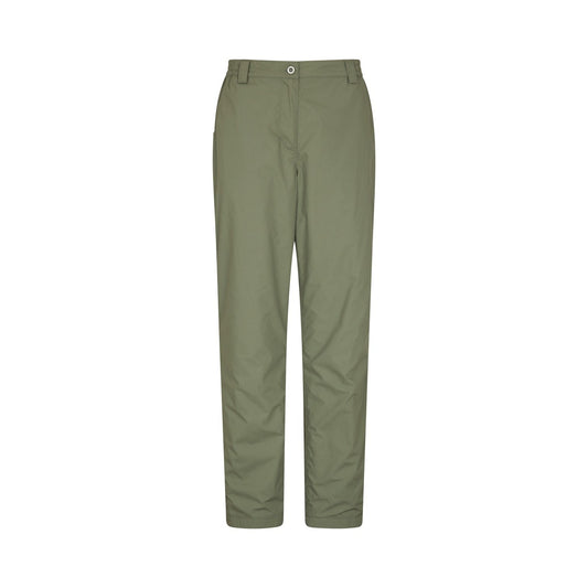 Khaki Green - Front - Mountain Warehouse Womens-Ladies Trek II Short Winter Hiking Trousers