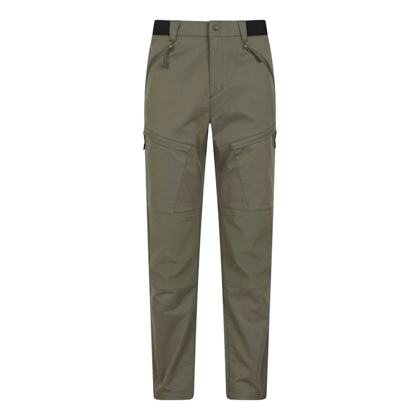 Khaki Green - Front - Mountain Warehouse Mens Jungle Hiking Trousers
