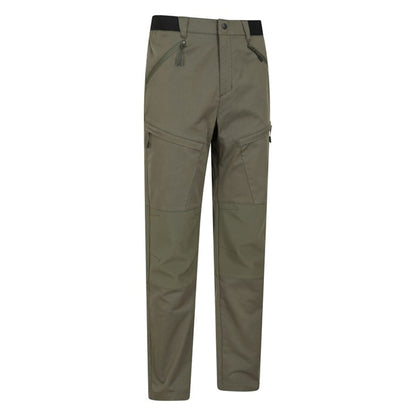 Khaki Green - Back - Mountain Warehouse Mens Jungle Hiking Trousers