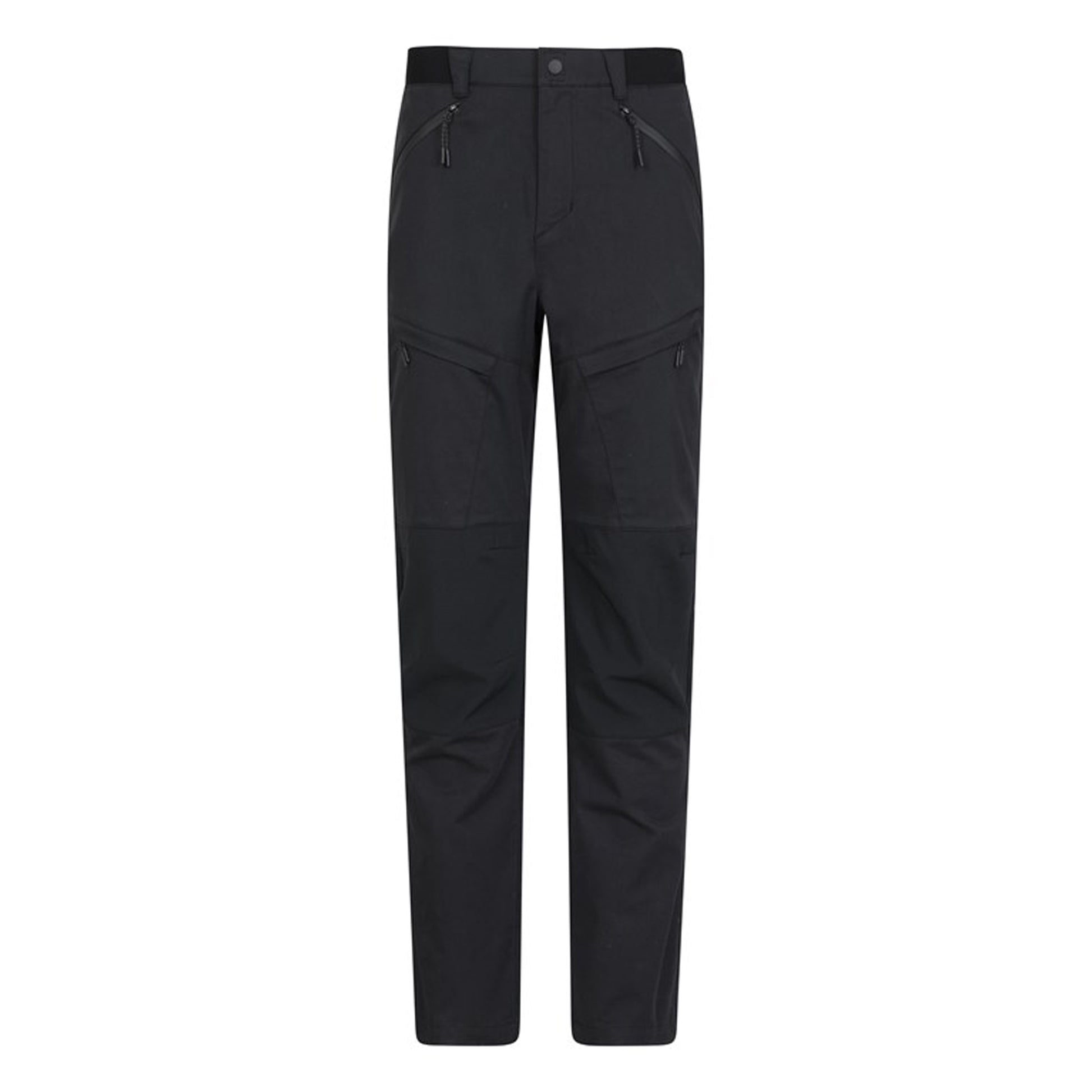 Black - Front - Mountain Warehouse Mens Jungle Hiking Trousers