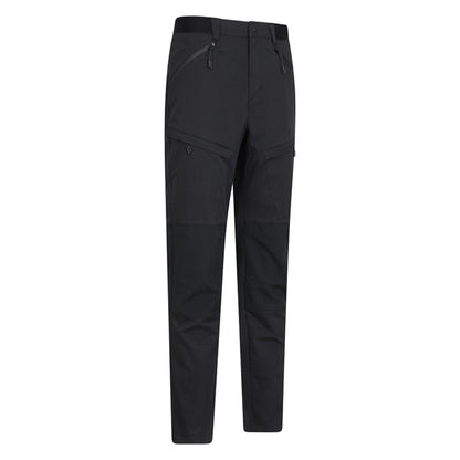 Black - Back - Mountain Warehouse Mens Jungle Hiking Trousers