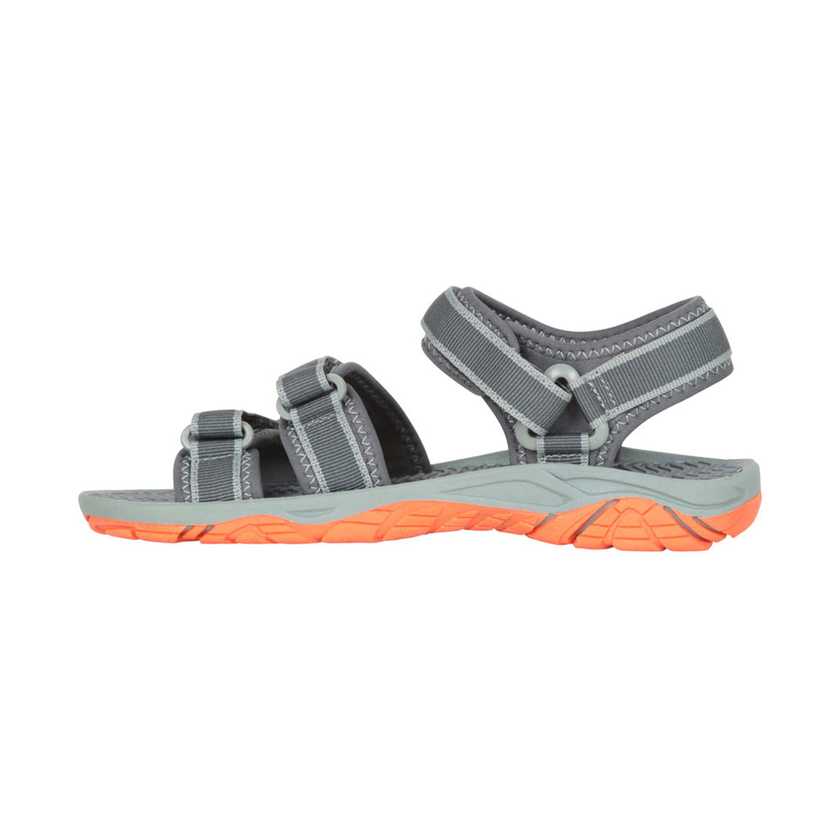 Dark Khaki - Lifestyle - Mountain Warehouse Childrens-Kids 3 Touch Fastening Strap Sandals