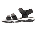 Black - Lifestyle - Mountain Warehouse Childrens-Kids 3 Touch Fastening Strap Sandals