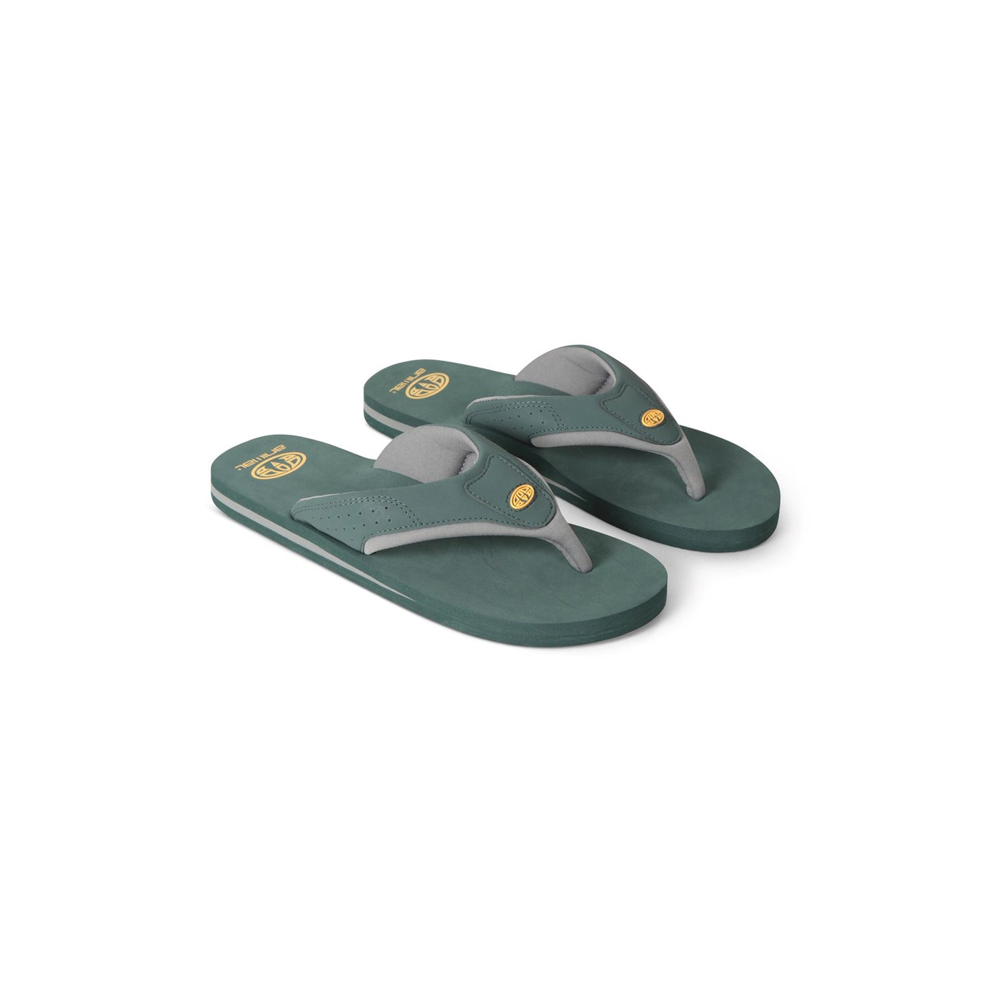 Green - Front - Animal Mens Jekyl Recycled Flip Flops