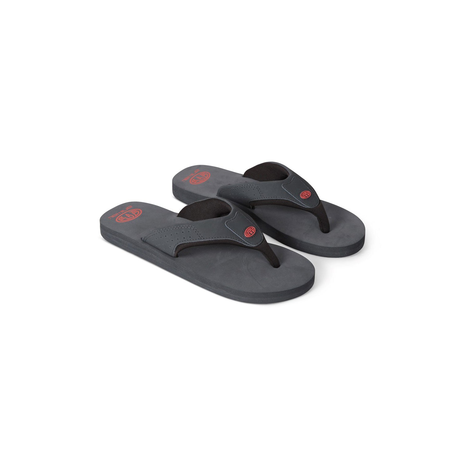 Asphalt - Front - Animal Mens Jekyl Recycled Flip Flops