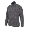 Black - Lifestyle - Mountain Warehouse Mens Snowdon Melange Fleece Top (Pack Of 2)