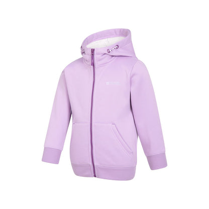 Purple - Lifestyle - Mountain Warehouse Childrens-Kids Alpine II Full Zip Hoodie