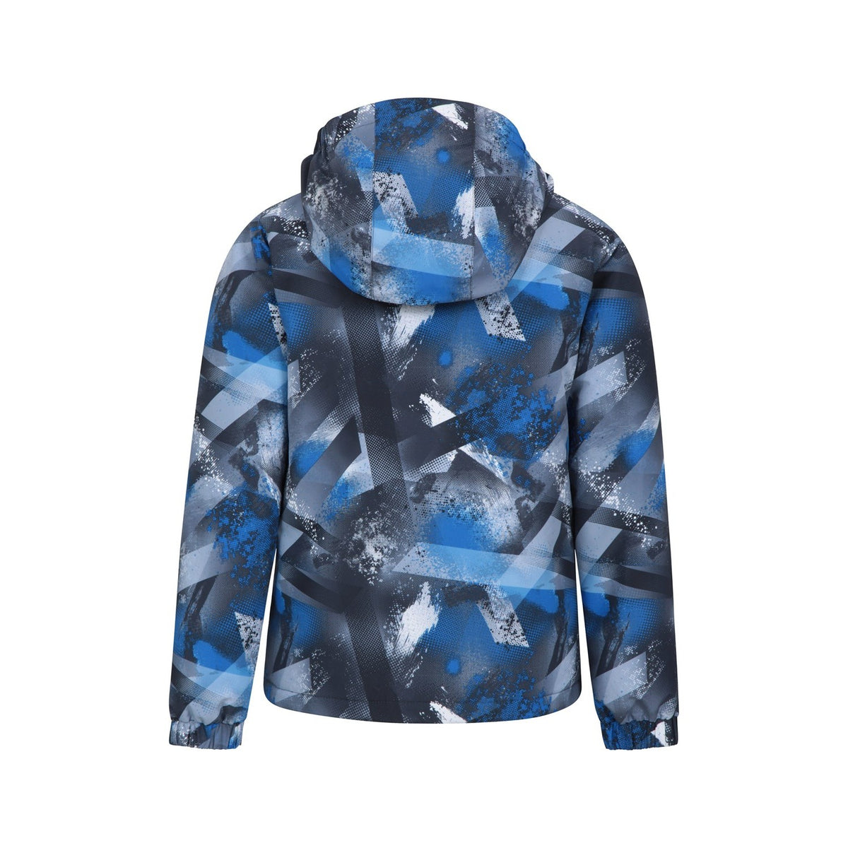 Blue - Back - Mountain Warehouse Childrens-Kids Mogal Geometric Ski Jacket