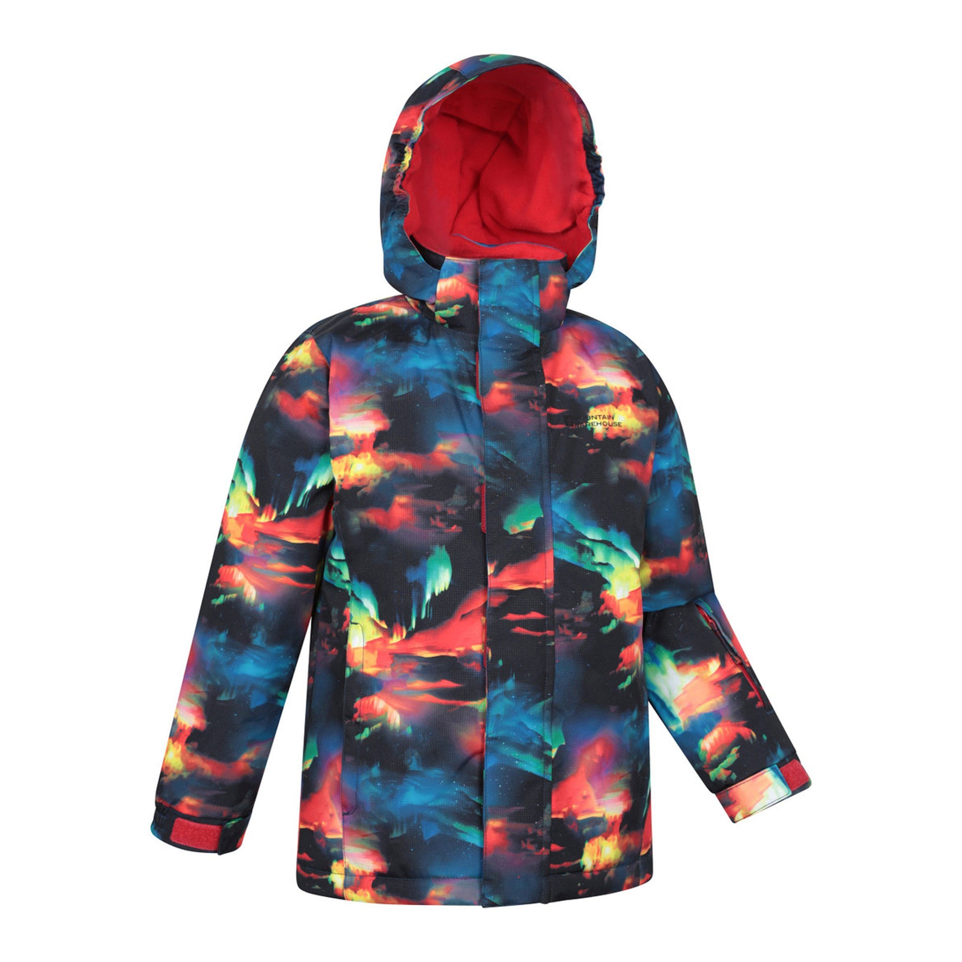 Red - Side - Mountain Warehouse Childrens-Kids Mogal Geometric Ski Jacket