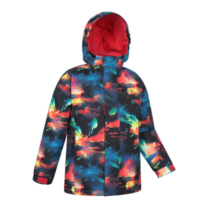 Red - Side - Mountain Warehouse Childrens-Kids Mogal Geometric Ski Jacket
