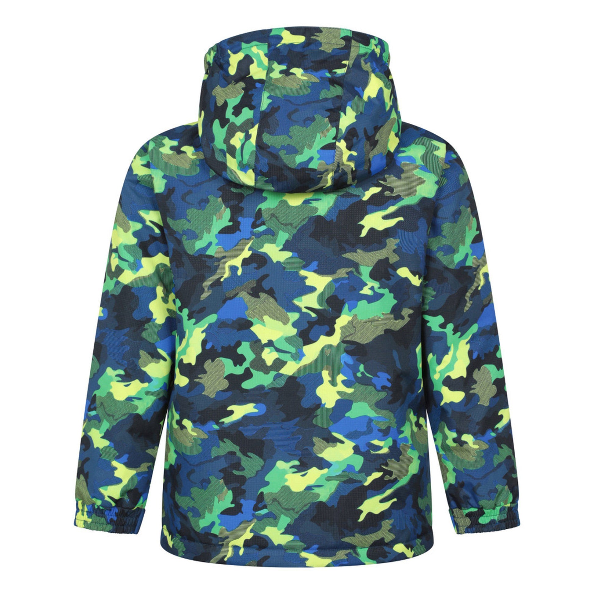 Bright Green - Side - Mountain Warehouse Childrens-Kids Mogal Geometric Ski Jacket