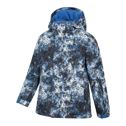 White - Lifestyle - Mountain Warehouse Childrens-Kids Mogal Geometric Ski Jacket