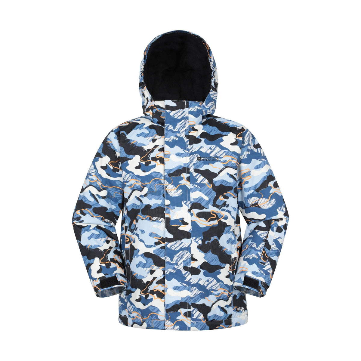 Pale Blue - Front - Mountain Warehouse Childrens-Kids Mogal Geometric Ski Jacket