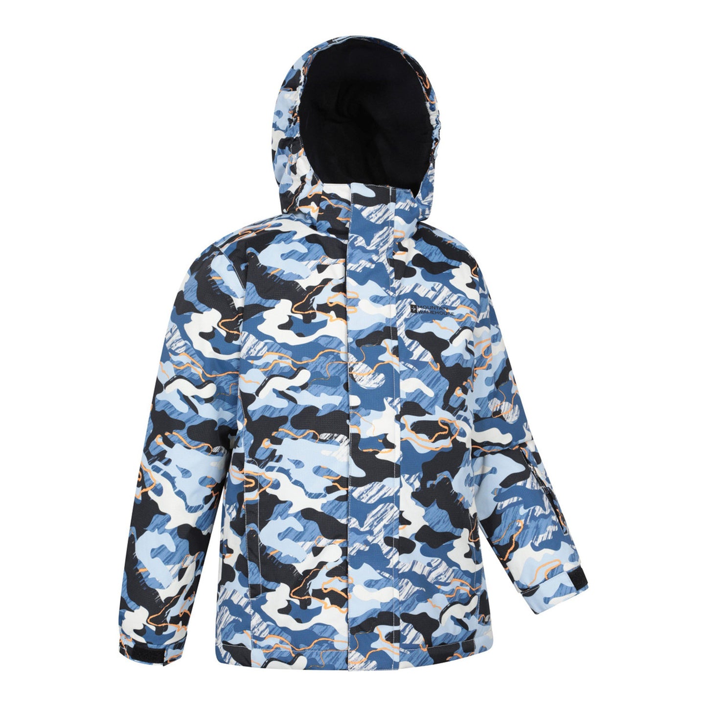 Pale Blue - Back - Mountain Warehouse Childrens-Kids Mogal Geometric Ski Jacket