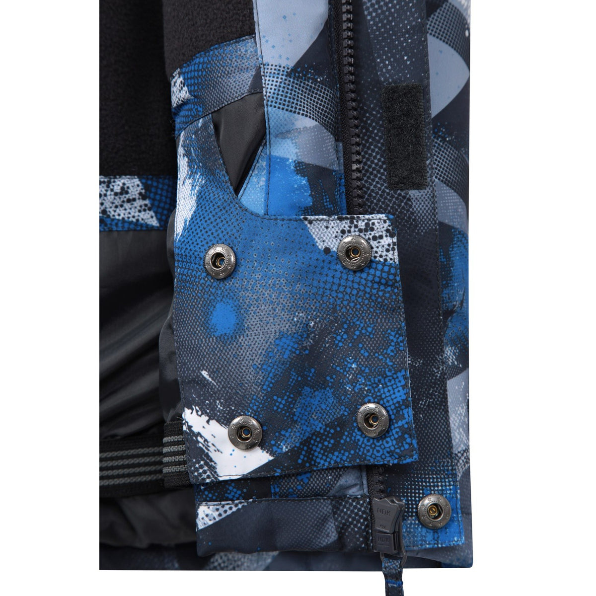 Blue - Close up - Mountain Warehouse Childrens-Kids Mogal Geometric Ski Jacket