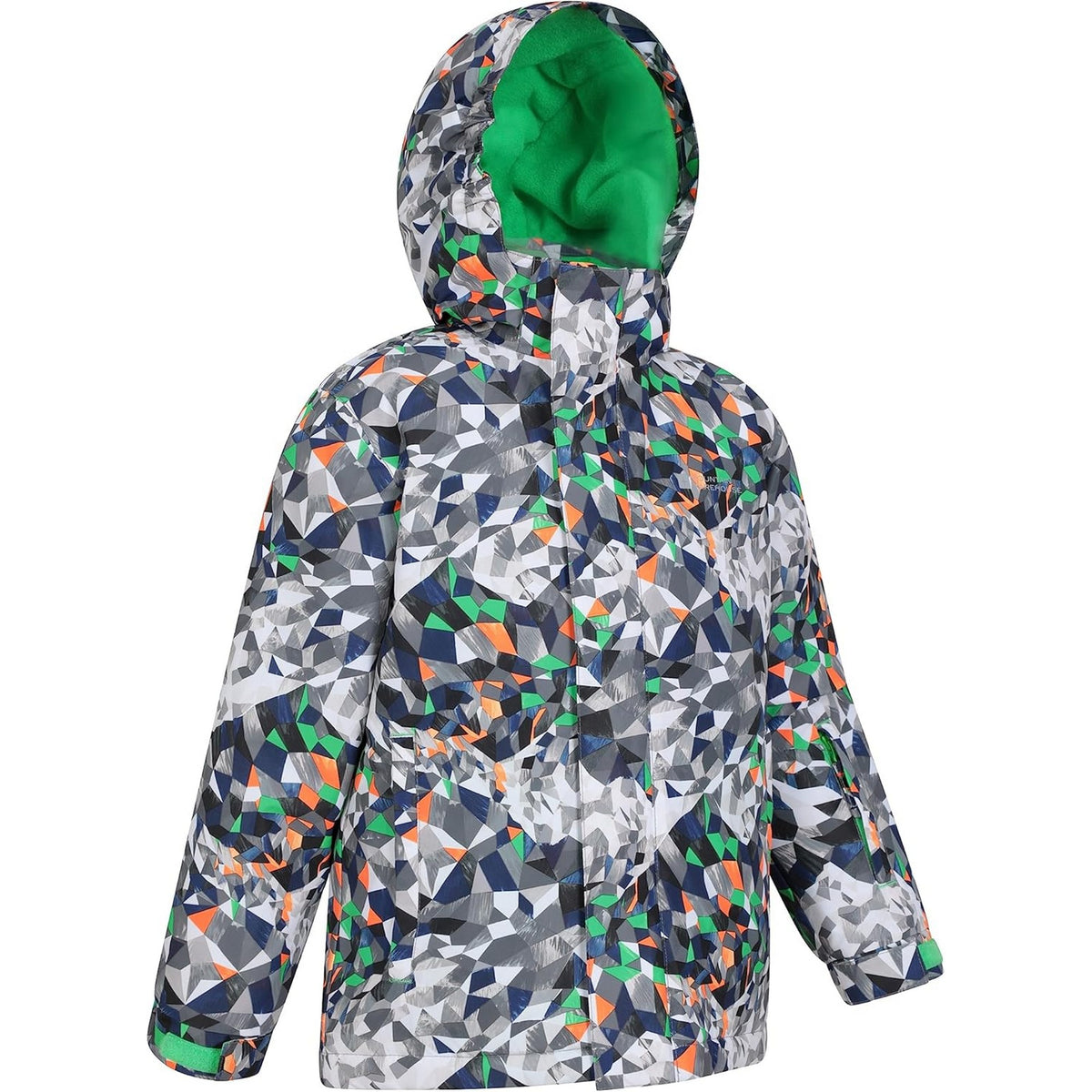 Grey - Lifestyle - Mountain Warehouse Childrens-Kids Mogal Geometric Ski Jacket